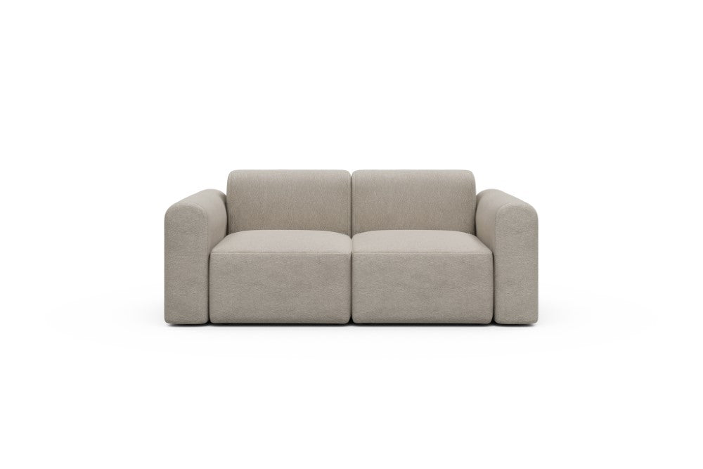 Rund Modular Sofa - Configurations 1 - A2L - 194 x 97 cm - 2 Seater - 816 Aivi Lace Beige