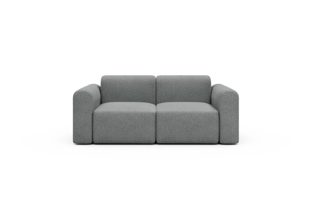 Rund Modular Sofa - Configurations 1 - A2L - 194 x 97 cm - 2 Seater - 819 Aivi Gravel Grey