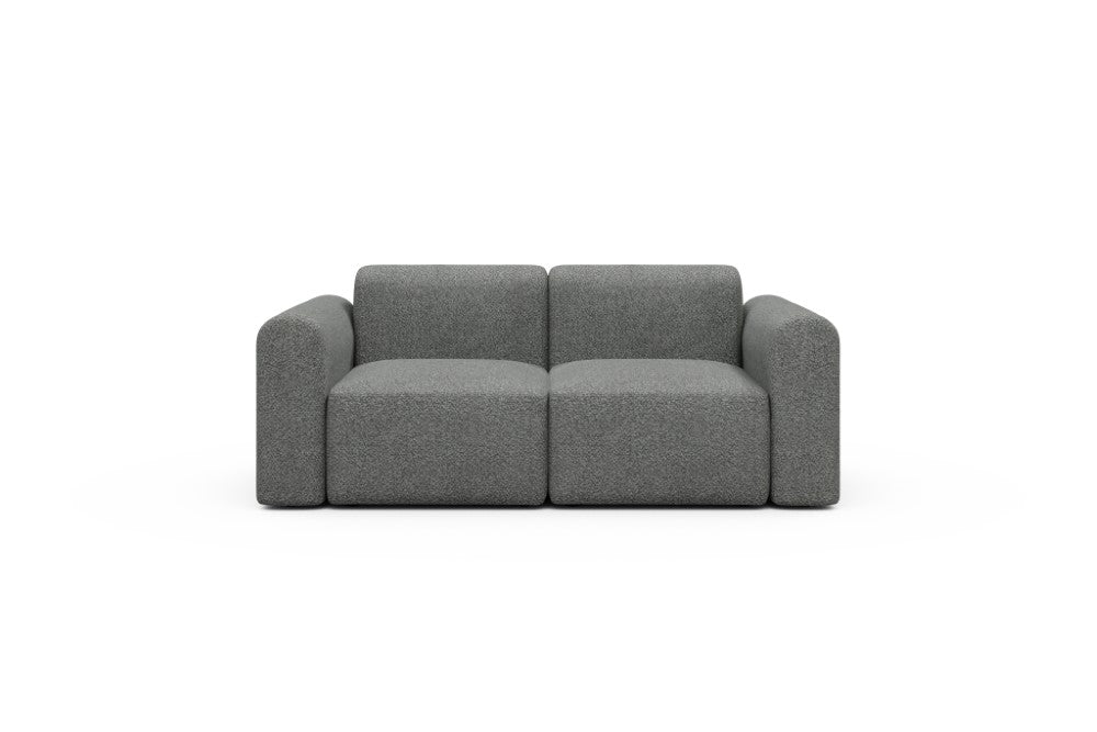 Rund Modular Sofa - Configurations 1 - A2L - 194 x 97 cm - 2 Seater - 868 Vanora Warm Grey