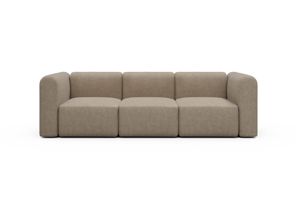 Rund Modular Sofa - Configurations 1 - A3H - 266 x 97 cm - 3 Seater - 417 Esina Mocha
