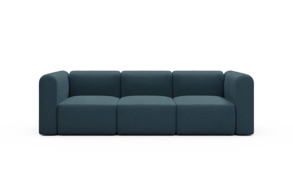 Rund Modular Sofa - Configurations 1 - A3H - 266 x 97 cm - 3 Seater - 443 Satya Deep Blue