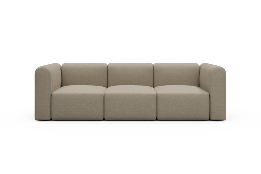 Rund Modular Sofa - Configurations 1 - A3H - 266 x 97 cm - 3 Seater - 445 Satya Natural Biege