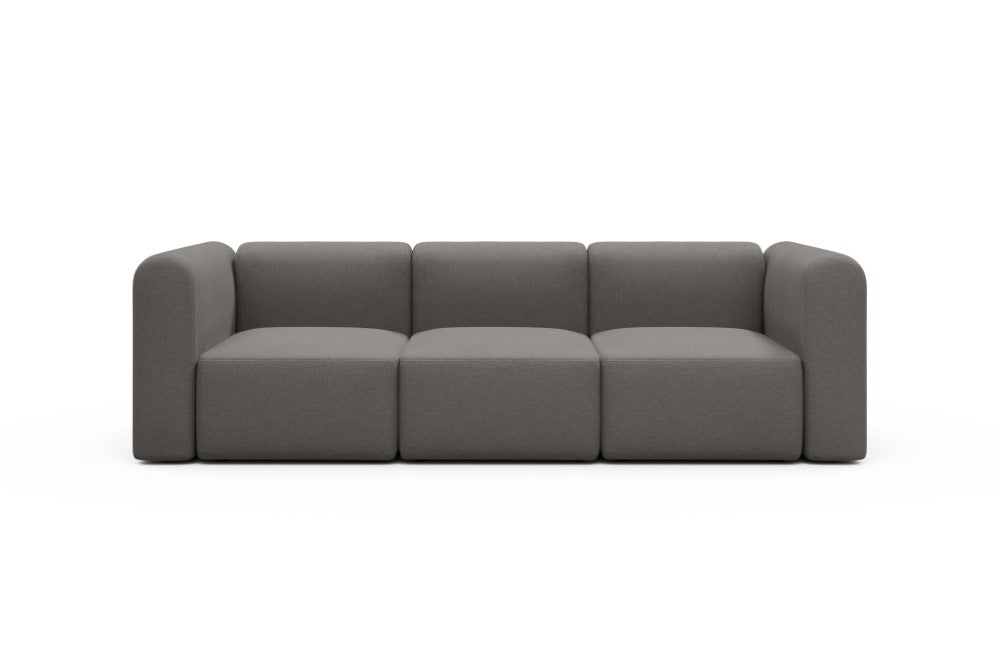 Rund Modular Sofa - Configurations 1 - A3H - 266 x 97 cm - 3 Seater - 446 Satya Taupe Brown