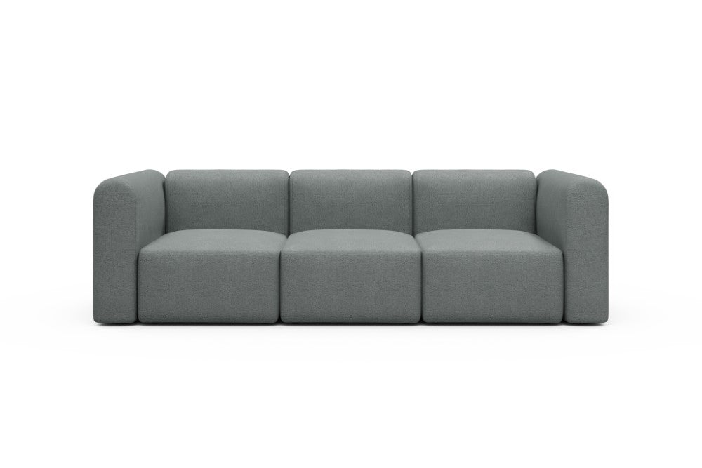 Rund Modular Sofa - Configurations 1 - A3H - 266 x 97 cm - 3 Seater - 485 Denari Soft Grey