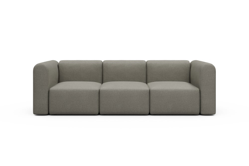 Rund Modular Sofa - Configurations 1 - A3H - 266 x 97 cm - 3 Seater - 486 Denari Warm Grey