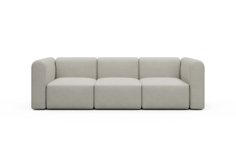 Rund Modular Sofa - Configurations 1 - A3H - 266 x 97 cm - 3 Seater - 487 Denari Clean Beige