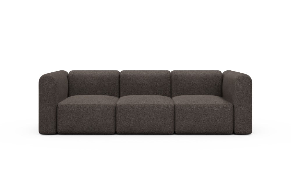 Rund Modular Sofa - Configurations 1 - A3H - 266 x 97 cm - 3 Seater - 530 Bouclé Taupe