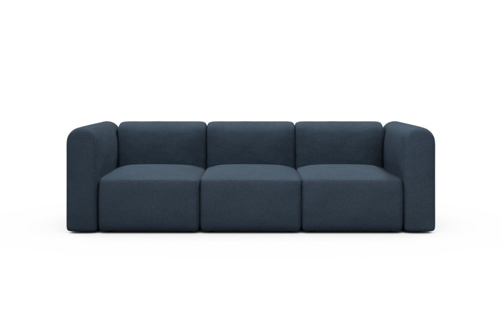Rund Modular Sofa - Configurations 1 - A3H - 266 x 97 cm - 3 Seater - 768 Cura Oxford Blue