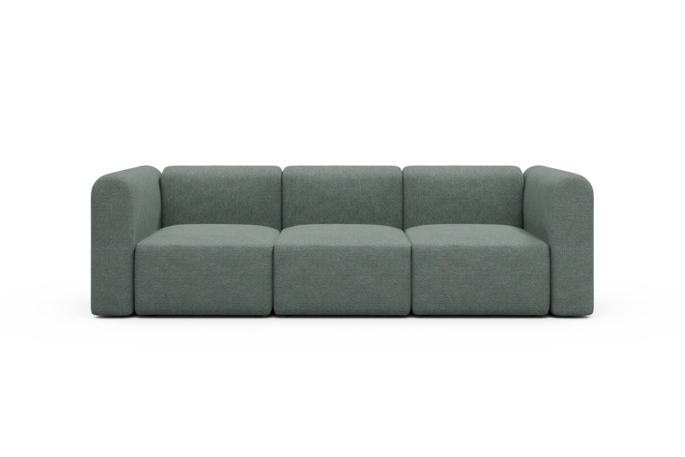 Rund Modular Sofa - Configurations 1 - A3H - 266 x 97 cm - 3 Seater - 770 Carreno Cielo Blue