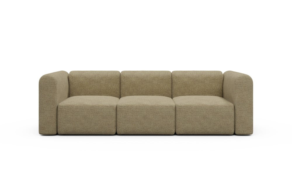 Rund Modular Sofa - Configurations 1 - A3H - 266 x 97 cm - 3 Seater - 774 Carreno Sicilian Yellow