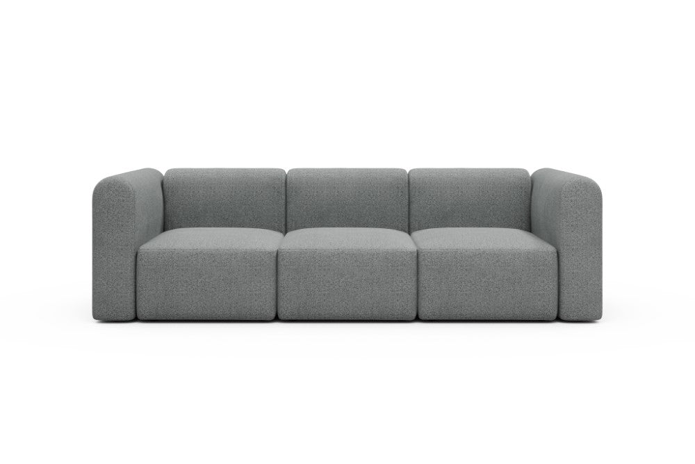Rund Modular Sofa - Configurations 1 - A3H - 266 x 97 cm - 3 Seater - 819 Aivi Gravel Grey