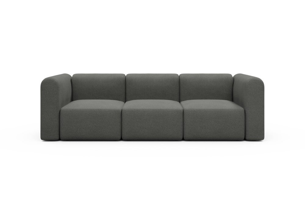 Rund Modular Sofa - Configurations 1 - A3H - 266 x 97 cm - 3 Seater - 852 Mahoga Seal Grey
