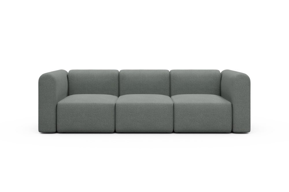 Rund Modular Sofa - Configurations 1 - A3H - 266 x 97 cm - 3 Seater - 853 Mahoga Dove Grey
