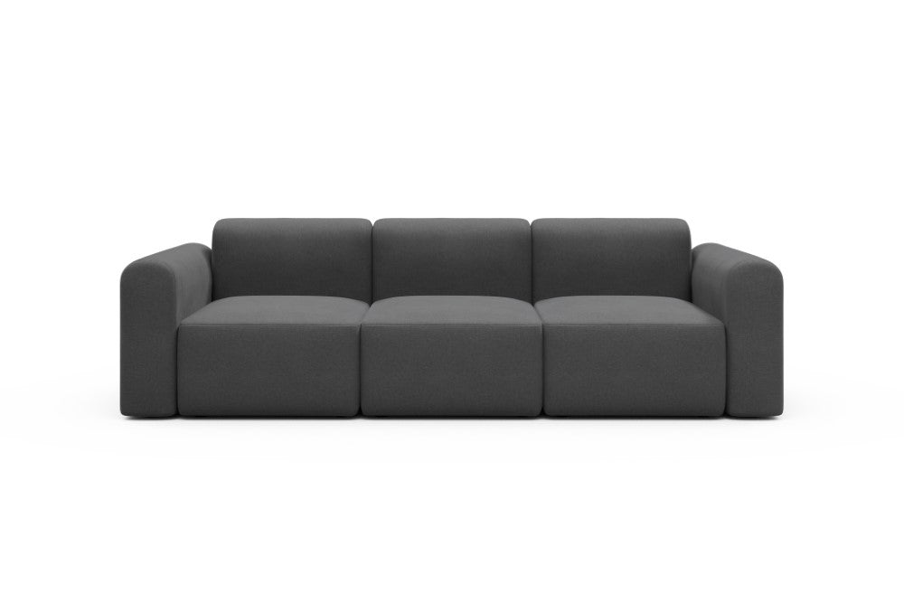 Rund Modular Sofa - Configurations 1 - A3L - 266 x 97 cm - 3 Seater - 441 Satya Warm Zinc