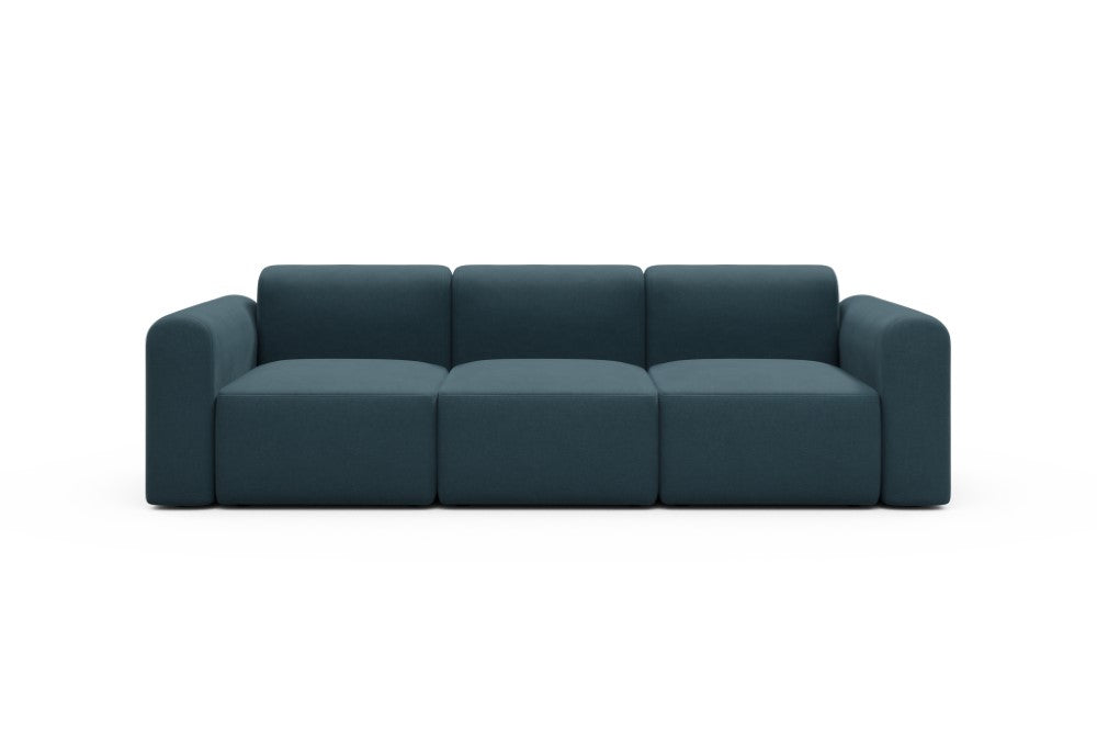 Rund Modular Sofa - Configurations 1 - A3L - 266 x 97 cm - 3 Seater - 443 Satya Deep Blue