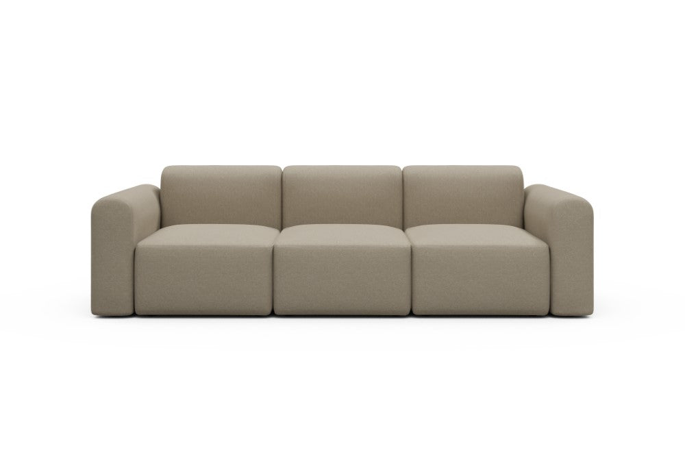 Rund Modular Sofa - Configurations 1 - A3L - 266 x 97 cm - 3 Seater - 445 Satya Natural Biege