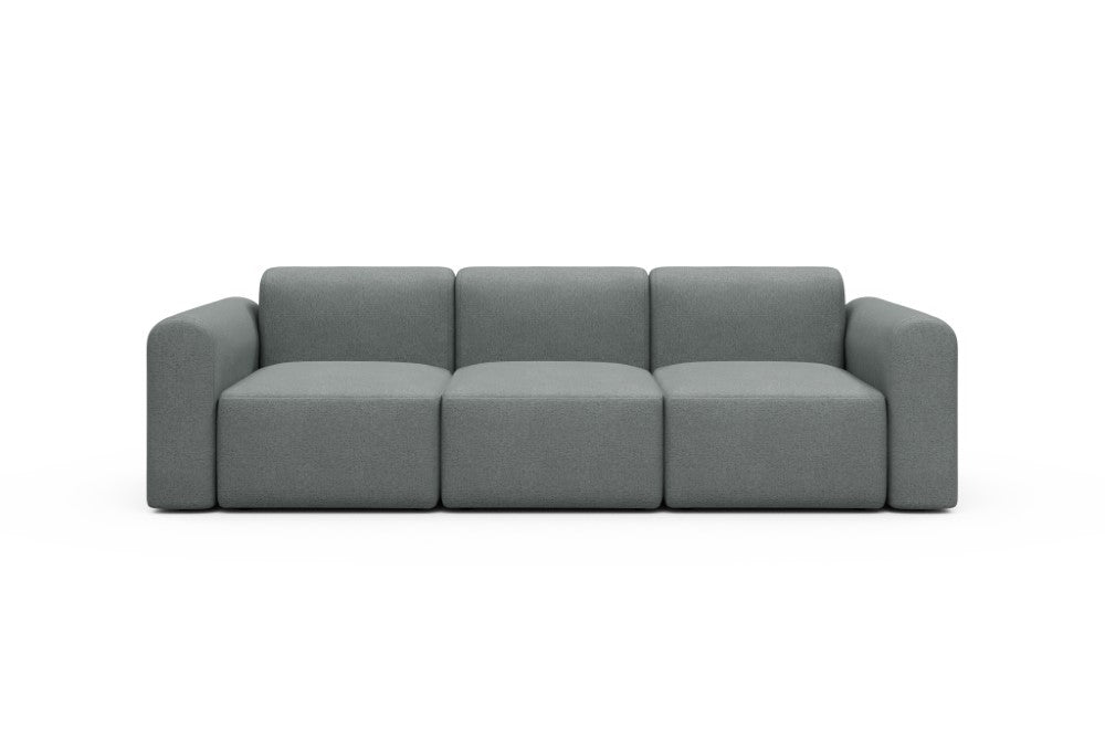 Rund Modular Sofa - Configurations 1 - A3L - 266 x 97 cm - 3 Seater - 485 Denari Soft Grey