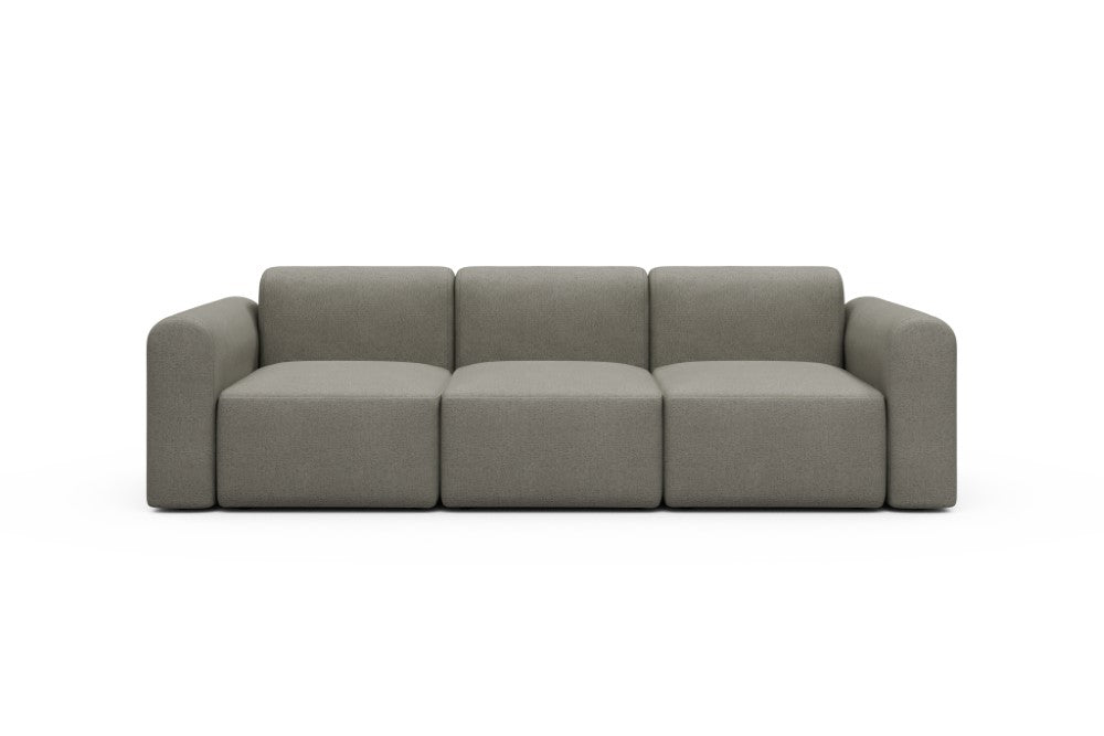 Rund Modular Sofa - Configurations 1 - A3L - 266 x 97 cm - 3 Seater - 486 Denari Warm Grey
