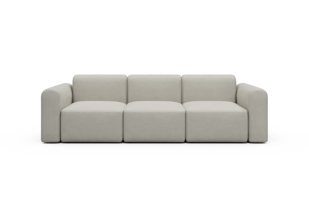 Rund Modular Sofa - Configurations 1 - A3L - 266 x 97 cm - 3 Seater - 487 Denari Clean Beige