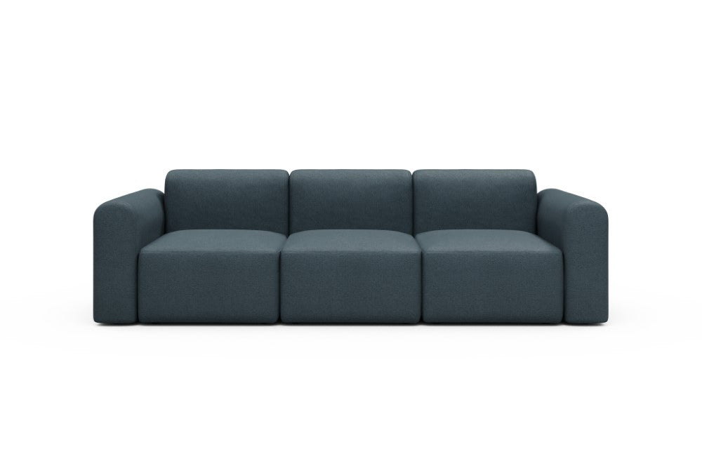 Rund Modular Sofa - Configurations 1 - A3L - 266 x 97 cm - 3 Seater - 489 Denari Royal Blue