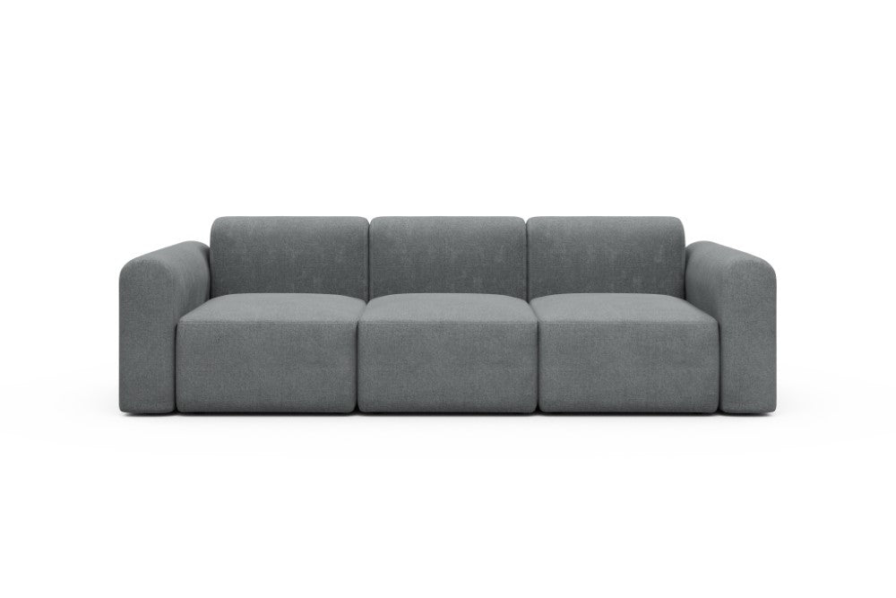 Rund Modular Sofa - Configurations 1 - A3L - 266 x 97 cm - 3 Seater - 495 Casone Gravel Grey