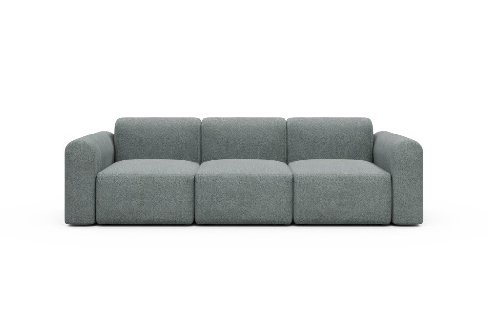 Rund Modular Sofa - Configurations 1 - A3L - 266 x 97 cm - 3 Seater - 499 Casone Light mixed Green