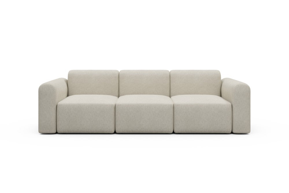Rund Modular Sofa - Configurations 1 - A3L - 266 x 97 cm - 3 Seater - 584 Argus Natural