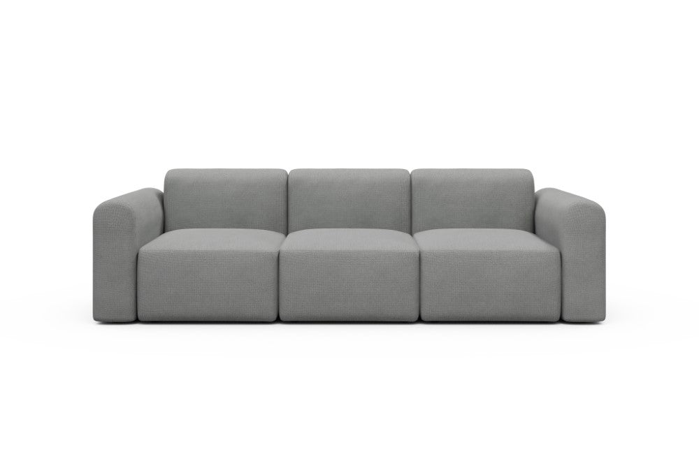 Rund Modular Sofa - Configurations 1 - A3L - 266 x 97 cm - 3 Seater - 764 Cura Sand Grey
