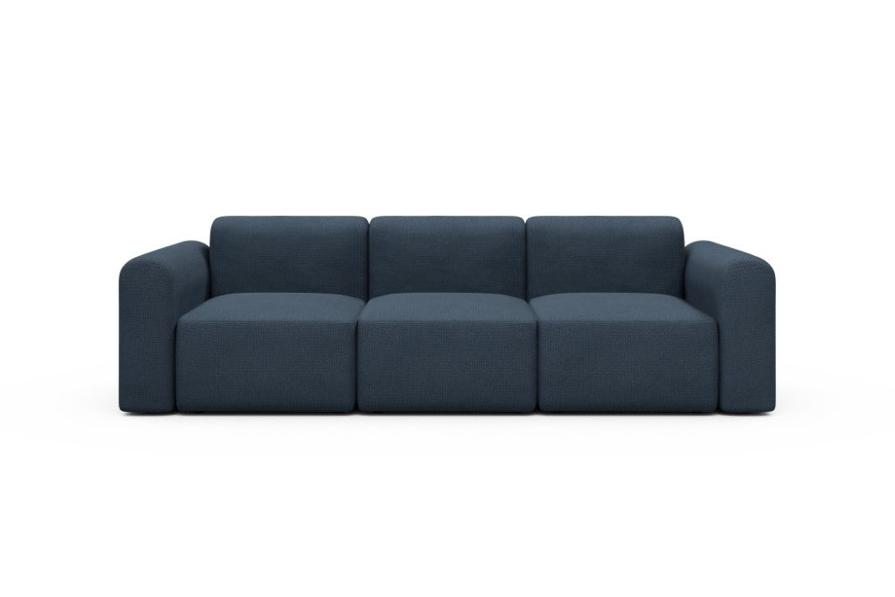 Rund Modular Sofa - Configurations 1 - A3L - 266 x 97 cm - 3 Seater - 768 Cura Oxford Blue