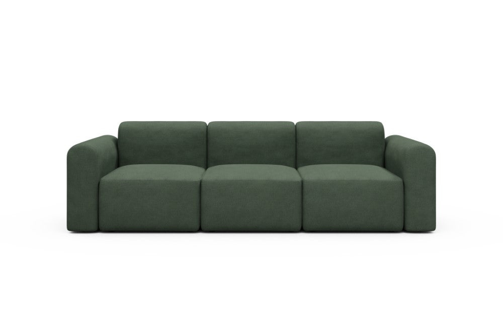 Rund Modular Sofa - Configurations 1 - A3L - 266 x 97 cm - 3 Seater - 769 Cura Saga Green