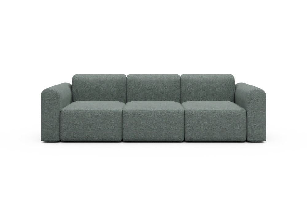 Rund Modular Sofa - Configurations 1 - A3L - 266 x 97 cm - 3 Seater - 770 Carreno Cielo Blue