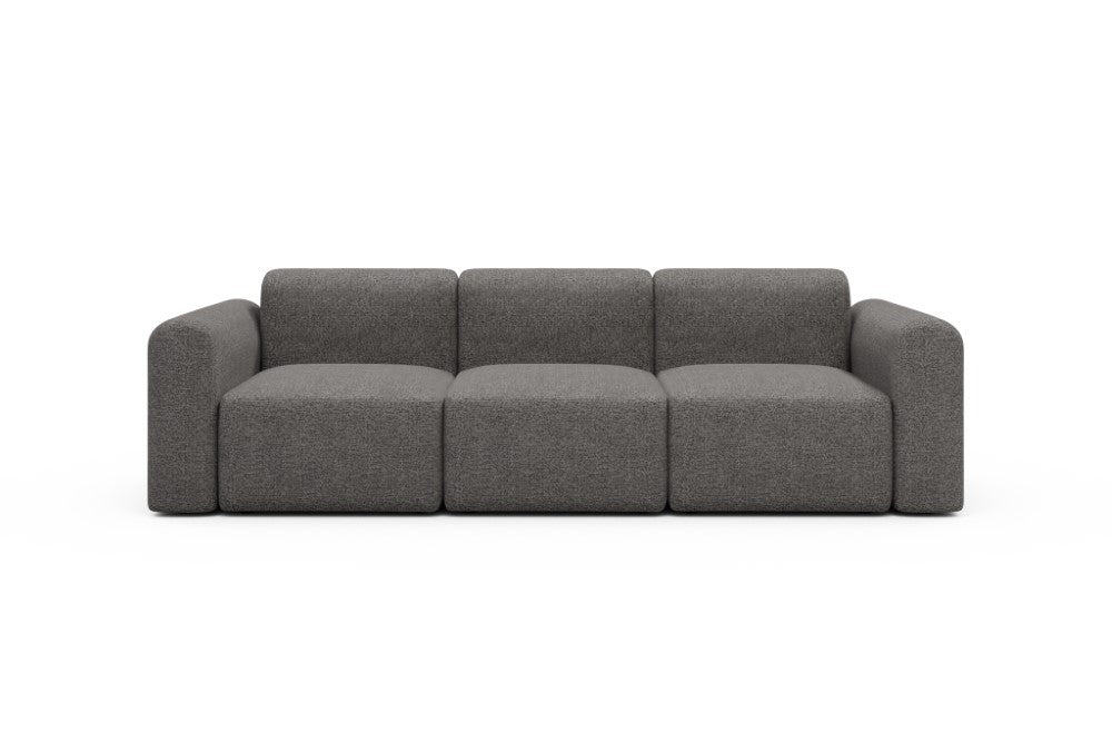 Rund Modular Sofa - Configurations 1 - A3L - 266 x 97 cm - 3 Seater - 772 Carreno Salt & Pepper