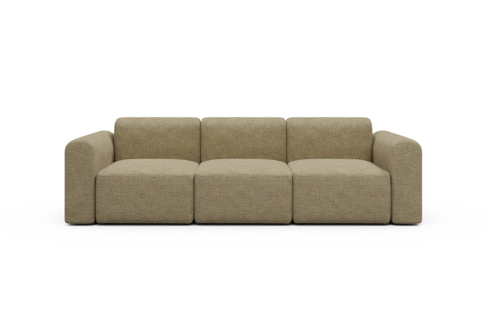 Rund Modular Sofa - Configurations 1 - A3L - 266 x 97 cm - 3 Seater - 774 Carreno Sicilian Yellow