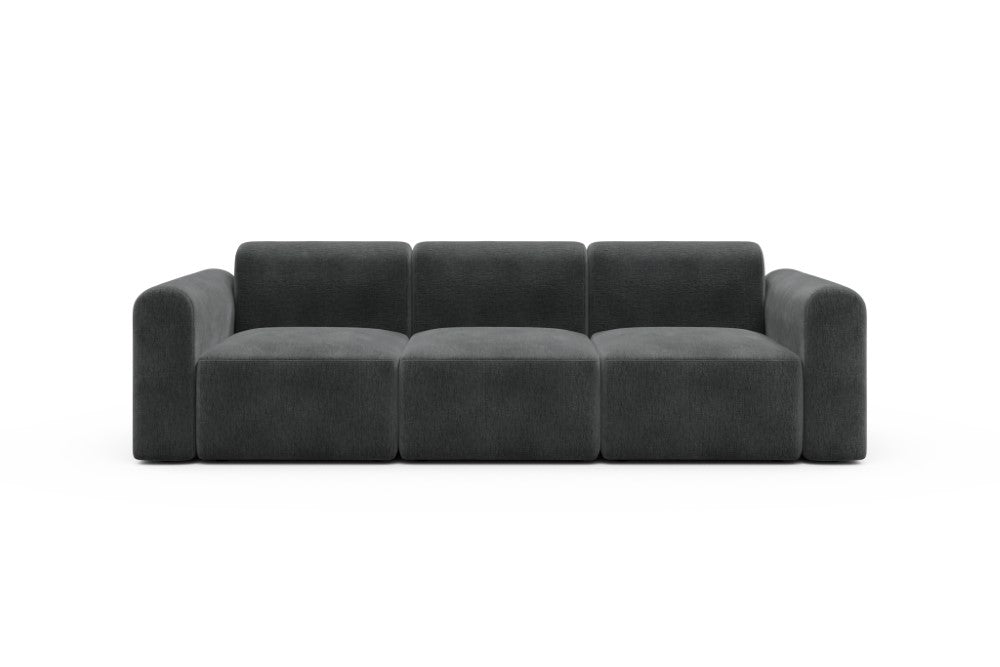 Rund Modular Sofa - Configurations 1 - A3L - 266 x 97 cm - 3 Seater - 811 Smooth Deep Warm Grey
