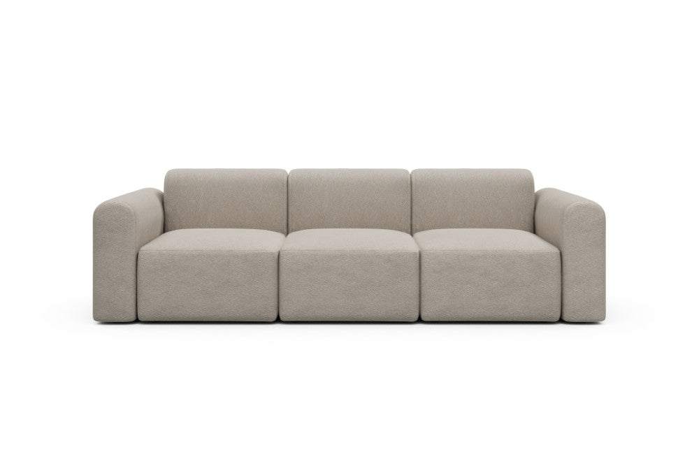 Rund Modular Sofa - Configurations 1 - A3L - 266 x 97 cm - 3 Seater - 816 Aivi Lace Beige