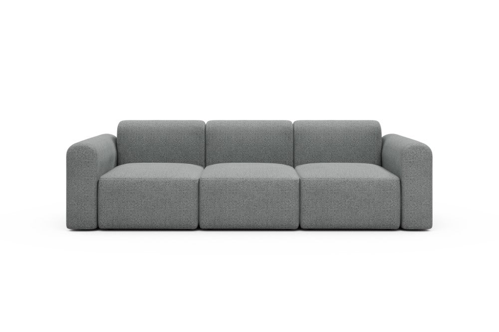 Rund Modular Sofa - Configurations 1 - A3L - 266 x 97 cm - 3 Seater - 819 Aivi Gravel Grey