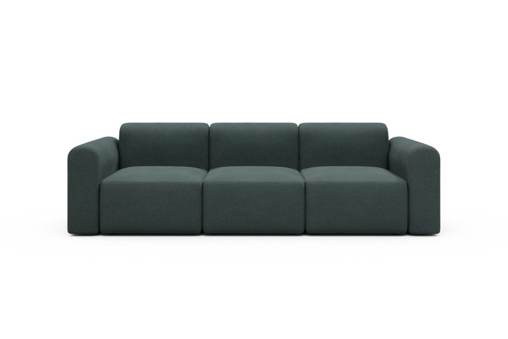 Rund Modular Sofa - Configurations 1 - A3L - 266 x 97 cm - 3 Seater - 851 Mahoga Dark Blue