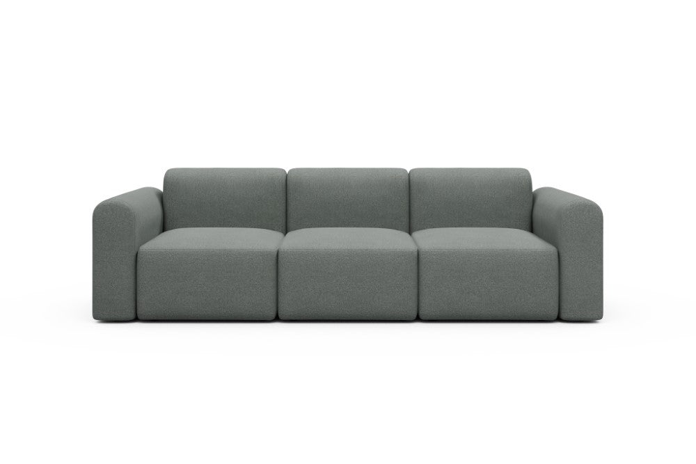 Rund Modular Sofa - Configurations 1 - A3L - 266 x 97 cm - 3 Seater - 853 Mahoga Dove Grey