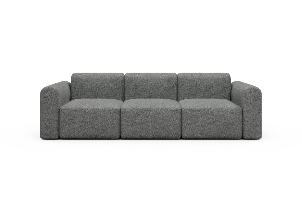 Rund Modular Sofa - Configurations 1 - A3L - 266 x 97 cm - 3 Seater - 868 Vanora Warm Grey