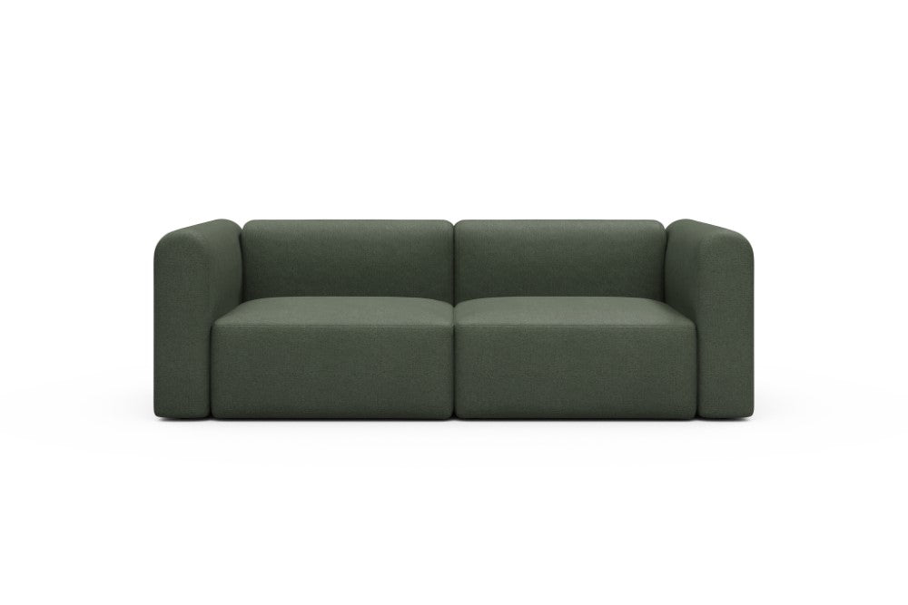 Rund Modular Sofa - Configurations 1 - B2H - 240 x 97 cm - 2,5 Seater - 488 Denari Forest Green