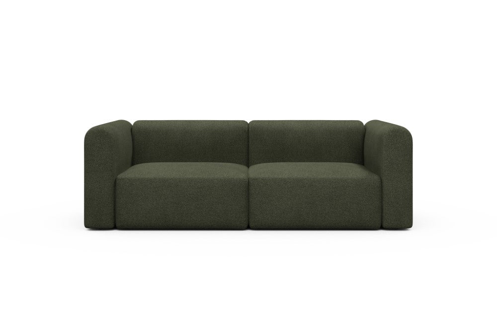 Rund Modular Sofa - Configurations 1 - B2H - 240 x 97 cm - 2,5 Seater - 535 Bouclé Forest Green