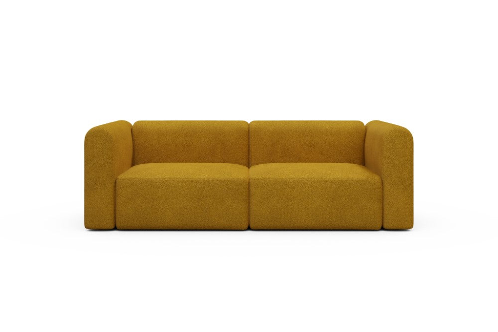 Rund Modular Sofa - Configurations 1 - B2H - 240 x 97 cm - 2,5 Seater - 536 Bouclé Ochre