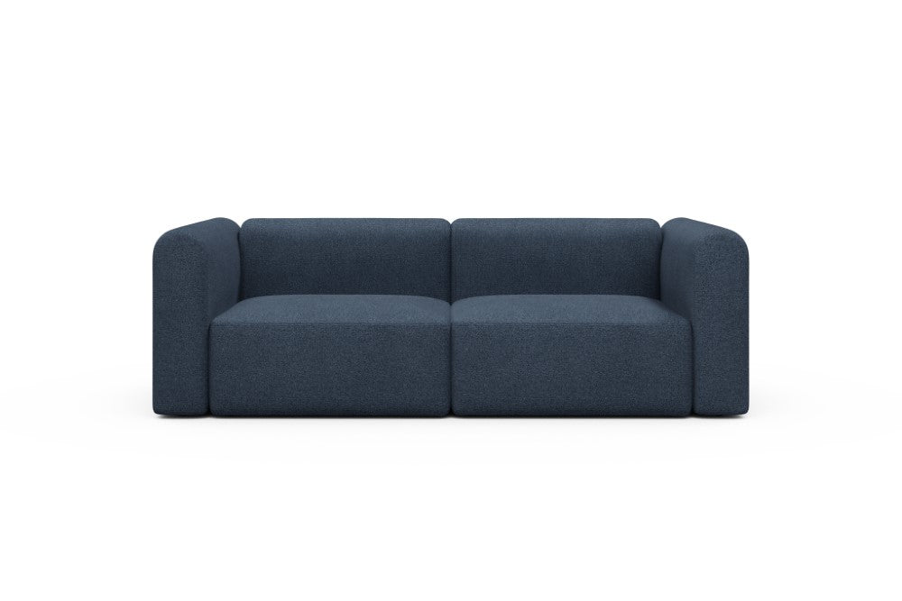 Rund Modular Sofa - Configurations 1 - B2H - 240 x 97 cm - 2,5 Seater - 537 Bouclé Blue