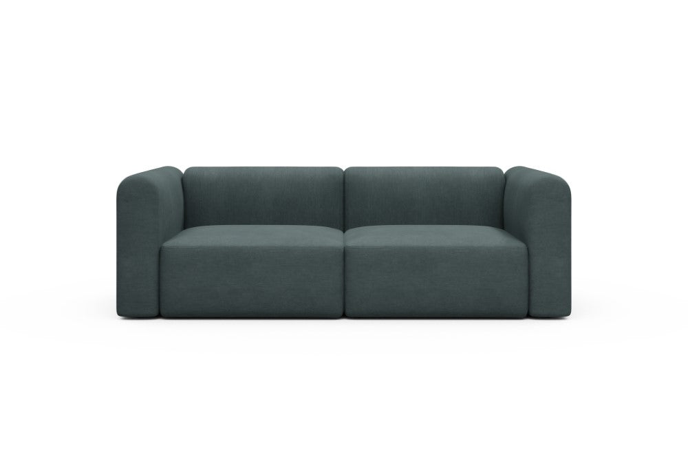 Rund Modular Sofa - Configurations 1 - B2H - 240 x 97 cm - 2,5 Seater - 573 Vivus Dusty Blue