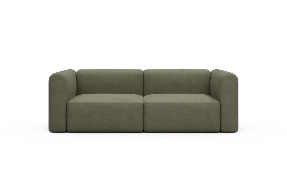 Rund Modular Sofa - Configurations 1 - B2H - 240 x 97 cm - 2,5 Seater - 575 Vivus Dusty Olive