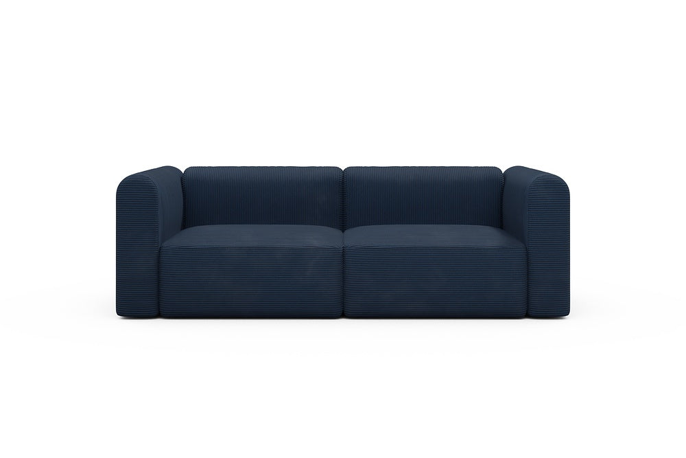 Rund Modular Sofa - Configurations 1 - B2H - 240 x 97 cm - 2,5 Seater - 591 Corduroy Midnight-Blue