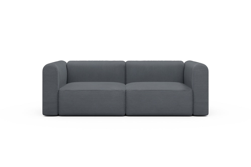 Rund Modular Sofa - Configurations 1 - B2H - 240 x 97 cm - 2,5 Seater - 592 Corduroy Silvermist