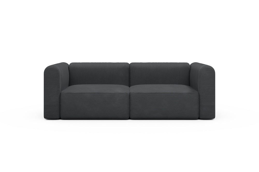Rund Modular Sofa - Configurations 1 - B2H - 240 x 97 cm - 2,5 Seater - 593 Corduroy Graphite
