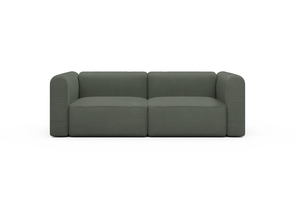Rund Modular Sofa - Configurations 1 - B2H - 240 x 97 cm - 2,5 Seater - 598 Corduroy Sage