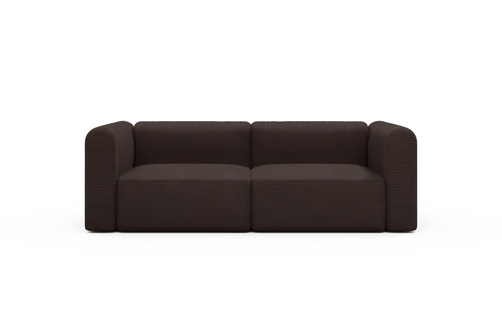 Rund Modular Sofa - Configurations 1 - B2H - 240 x 97 cm - 2,5 Seater - 600 Corduroy Cocoa
